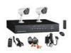 Wireless 2 Camera Security System With Monitor , 1080P Night Vision Surveillance Camera