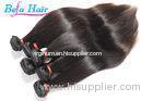 100% Unprocessed Tangle Free Brazilian Virgin Hair Extensions Black / Brown
