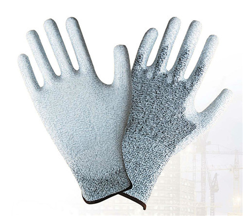 Export processing yarn hang glue Labour protection glove Wear non-slip breathable wrinkle plain flat rubber