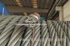 Low Speed Heavy Lifting steel Flattened Strand Wire Rope 6V x 34
