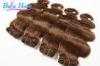 Wet And Wavy Virgin European Human Hair Extensions with No Shedding