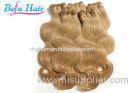 Blonde / Dark Red 7A Grade European Human Hair Extensions 100% Virgin Human Remy Hair
