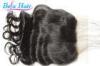 Smooth Natural Black Malaysian Real Human Hair Closure Loose Wave