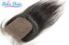 Customized Odorless Human Hair Closure 20 Inch Brazilian Straight Hair