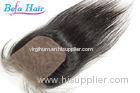Customized Odorless Human Hair Closure 20 Inch Brazilian Straight Hair