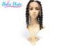 Blonde / Natural Balck Deep Curl Virgin Glueless Full Lace Human Hair Wigs