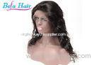 Professional Remy Human Hair Lace Front Wigs With Transparent / Brown Cap