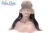 Natural Black Straight Human Hair Lace Front Wigs With No Shedding