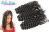 Unprocessed Deep Curl Malaysian Virgin Hair , 16 Inch Virgin Remy Hair Extension