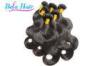 Body Wave Cambodian Hair Bundles Dark Brown / Wine Red Hair Extensions