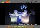 30 * 30 * 110 cm LED Lighting Furniture , LED bar table with glass top