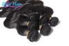 7A Grade Natural black Peruvian Human Hair Extensions Wefts For Ladies