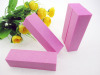 pink nail buffer blocks sponge nail file sanding block