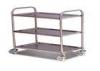 Stainless Steel Hand Truck Trolley With 2 Or 3 Shelves , 100 - 120KG Capacity