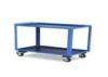 Universal 2 Shelf Trolley with Heavy 12 gauge Steel Deck Without Splinter or Warp