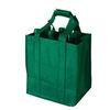 Durable Green Non Woven Shopping Bags Wine Bottle Totes Customized
