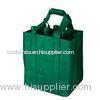 Durable Green Non Woven Shopping Bags Wine Bottle Totes Customized