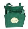 Reusable Non Woven Carry Bags Promotional Gift Totes in Green Purple