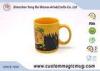 Novelty Heat Sensitive Color Changing Mugs , Thermochromic Coffee Mug
