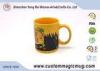 Novelty Heat Sensitive Color Changing Mugs , Thermochromic Coffee Mug