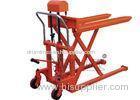 500kg Hydraulic Scissor High Lift Pallet Truck / Mobile Material Handling Equipment