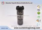 V Shape Double Wall Drinking Plastic Coffee Cups With Lids 350ml 12oz