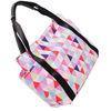 Portable Colorful Polyester Tote Bags With Leather Handle Custom Made