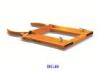 Heavy Duty Steel Construction Forklift Drum Grabber For One Or Two Drums 340kg - 680kg