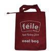 Red Small Lunch Non Woven Cooler Bag for Frozen Food , Silk Screen Logo