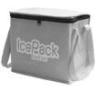 Portable Nonwoven Insulated Cooler Bags For Promotional , Grey / Blue