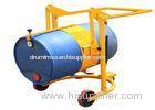 Rotate 360 Drum Transport Equipment Pouring Height 350mm / Mobile Drum Carrier