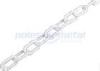 Durable 2 MM White Plastic Chain Link For Warning HDPE Traffic Safety