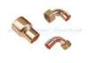 Custom 1/2&quot; - 24&quot; Copper Tube Fittings 45 Degree Copper Pipe Elbow For Refrigerator