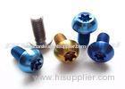 OEM Anodized Titanium Torx Screws / Racing Bike Motorcycle Bolts Torx Security Screws