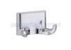 Hospital Bathroom Hardware Accessories 2-1/2&quot; Width Polished Chrome Double Robe Hook