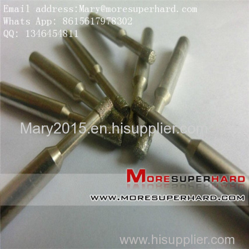 Electroplated Diamond Grinding Units of Pins Head Bits and Mounted Point for stone Engraving Mary@moresuperhard.