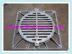 Manhole Gratings Cast Iron Water Grate Gully Cover With Fram