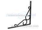 300mm Height Scroll Heavy Duty Steel Shelf Brackets With Black Painting