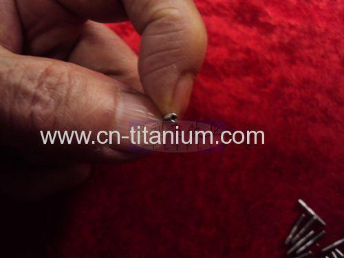 size: M1.2 Titanium micro screws made in China GR5 in stock manufacturer