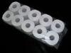Unbleached Primary Color Bathroom Toilet hygienic paper , 10 Rolls Per Bag