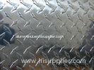 Professional Flat Clean Aluminium Checkered Plate , Al Tread Plates with 1100 3003 5052