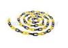 8 MM Diameter Traffic Cone Plastic Chain Link With Black Yellow Color