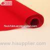 1.5M Plain Red Velvet Flock Fabric For Jewellry Box , Polyester Velvet Upholstery Fabric