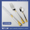 Chrismas gift Royal gold plated 304 stainless steel cutlery set