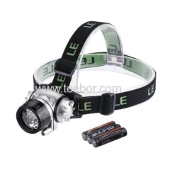 Lighting Ever Led Headlamp 12 White LED with 4 Brightness Level Choice Led Headlamp 3 AAA Batteries