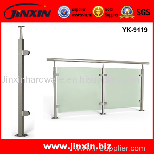 JINXIN Glass stainless steel railing modern stair wrought iron balusters