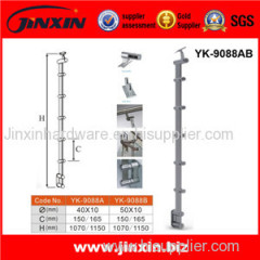 JINXIN Prefab metal stair railing inox marine steel bar handrails