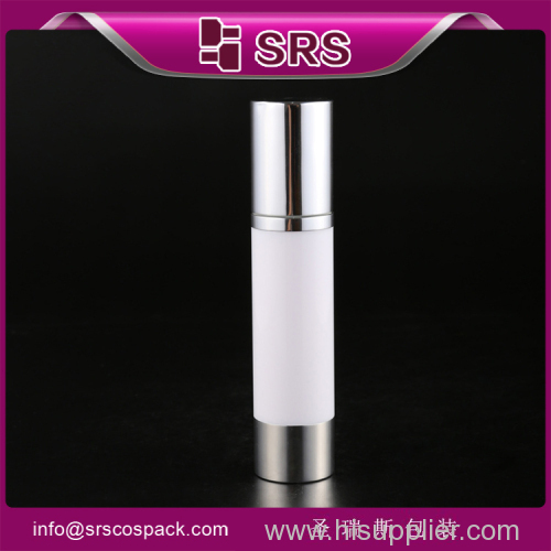China Pressed Airless Bottle Ruond Shape 15ml 30ml 50ml Acrylic Cosmetic airless Bottle