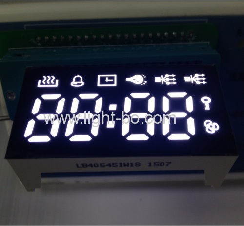 OEM/ODM Ultra white  4 Digit 7 Segment LED Display for Multifunction digital timer