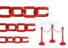 ISO Approved Decorative Lightweight Red Plastic Safety Chain For Street
